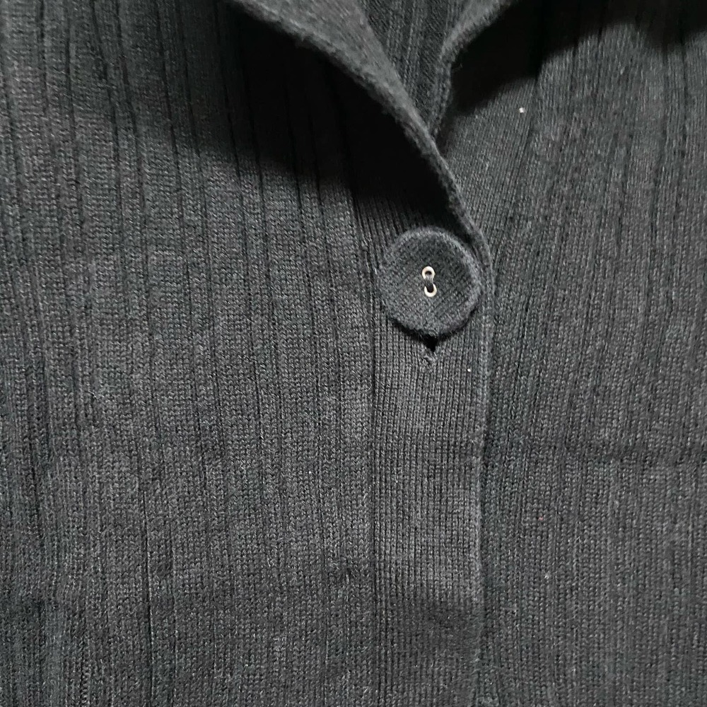 Croft & Barrow Sweater Jacket Size Large Ribbed - Picture 2 of 6